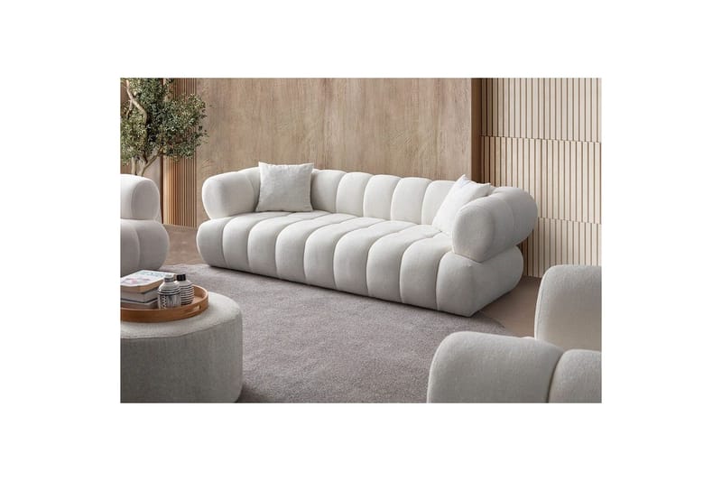 Mississauga Sofa 3-personers - Hvid - Møbler - Sofaer - 3 personers sofa