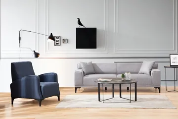 Mississauga Sofa 3-personers - Lys grå - Møbler - Sofaer - 3 personers sofa