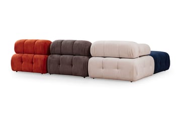 Belgin Modulsofa 3-personers - Rød/Hvid - Møbler - Sofaer - Modulsofaer - Komplet modulsofa