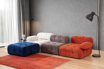 Belgin Modulsofa 3-personers - Rød/Hvid - Møbler - Sofaer - Modulsofaer - Komplet modulsofa