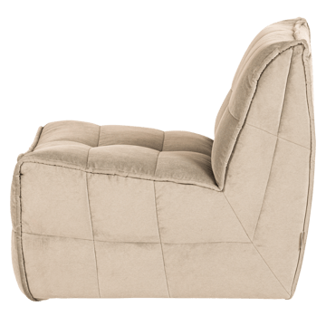 1-personers modul Cluster 105 cm - Beige - Møbler - Sofaer - Modulsofaer - Midtermodul