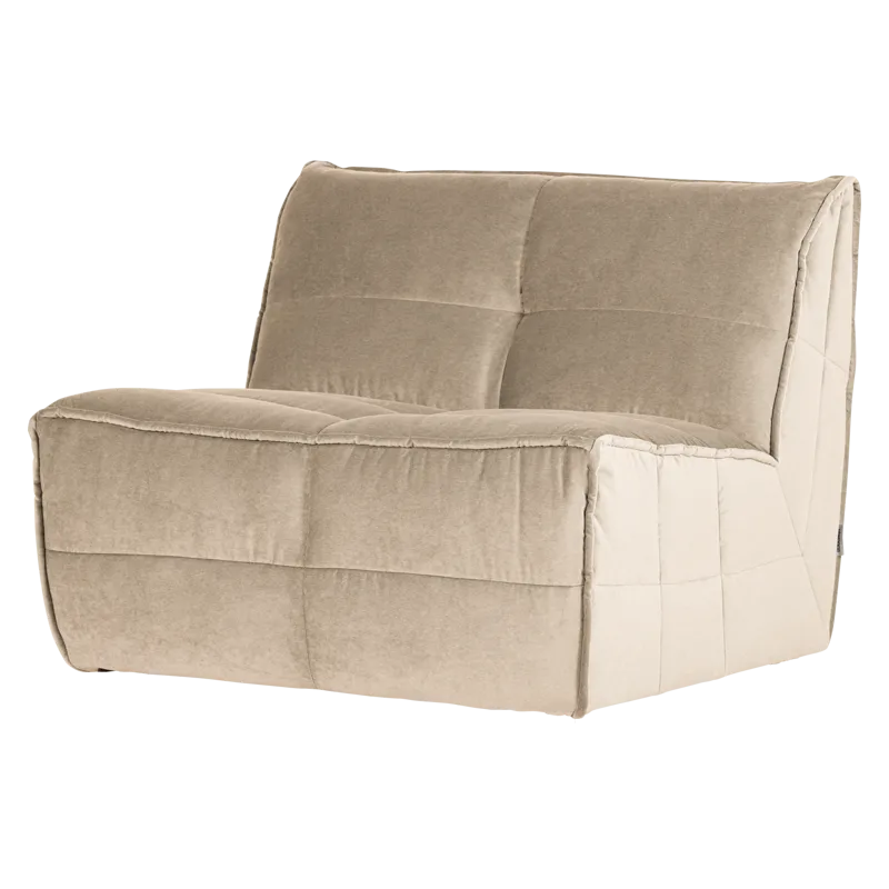 1-personers modul Cluster 105 cm, Beige