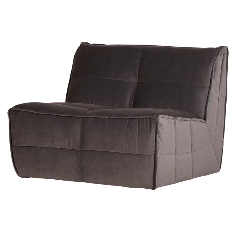 1-personers modul Cluster 105 cm, Chokoladebrun