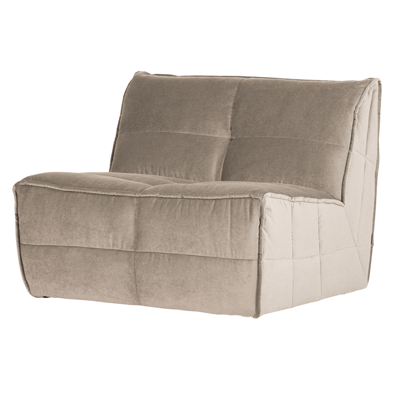 1-personers modul Cluster 105 cm, Taupe