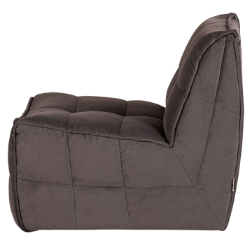 1-personers modul Cluster 105 cm - Chokoladebrun - Møbler - Sofaer - Modulsofaer - Midtermodul