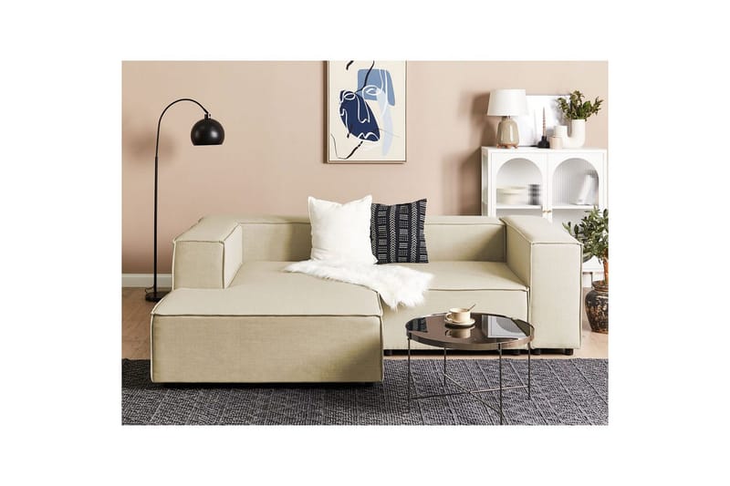 2-sits Hörnsoffa Beliani Aprica Högervänd Left-faced - Møbler - Sofaer - Modulsofaer - Komplet modulsofa