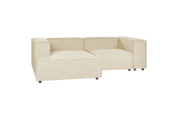 2-sits Hörnsoffa Beliani Aprica Högervänd Left-faced - Møbler - Sofaer - Modulsofaer - Komplet modulsofa