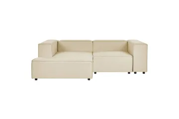 2-sits Hörnsoffa Beliani Aprica Högervänd Left-faced - Møbler - Sofaer - Modulsofaer - Komplet modulsofa
