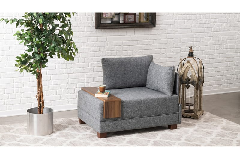 Algeria lænestol Højre - Grå - Møbler - Sofaer - Modulsofaer - Andre moduler til modulsofa