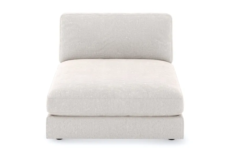 Arken 1-personers Divanmodul i Fløjl - Cremehvid - Møbler - Sofaer - Modulsofaer - Andre moduler til modulsofa