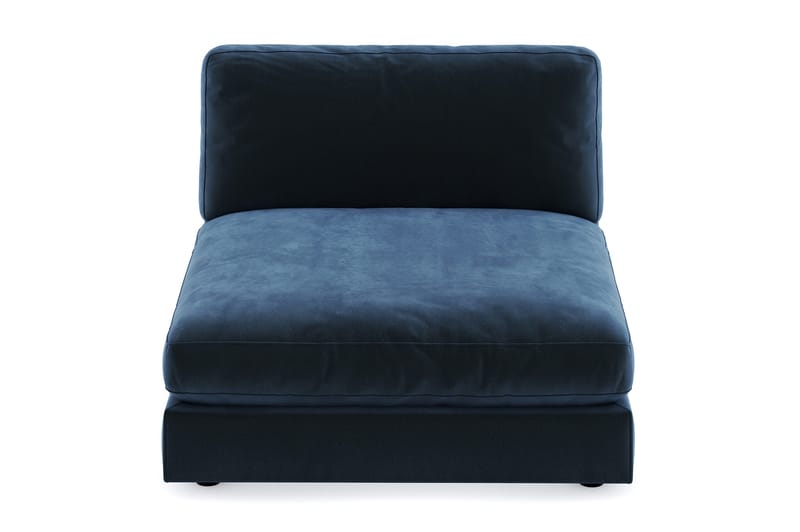 Arken 1-personers Divanmodul i Fløjl - Blå - Møbler - Sofaer - Modulsofaer - Andre moduler til modulsofa