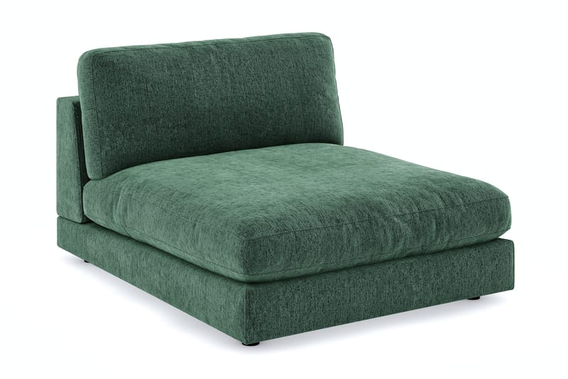 Arken 1-personers Divanmodul i Fløjl, Mørkegrøn