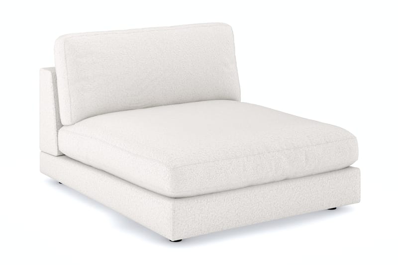 Arken 1-personers Divanmodul i Bouclé, Hvid