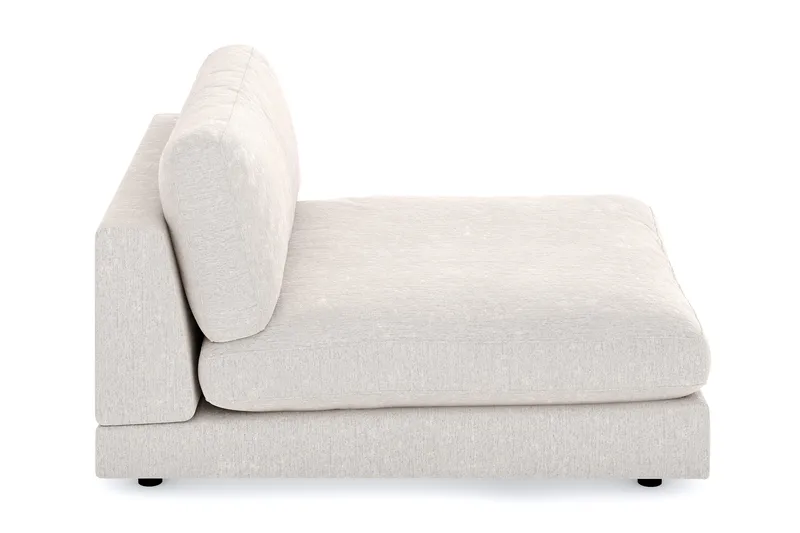 Arken 1-personers Divanmodul i Fløjl - Cremehvid - Møbler - Sofaer - Modulsofaer - Andre moduler til modulsofa