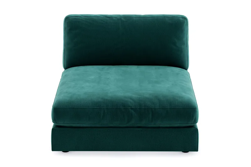 Arken 1-personers Divanmodul i Fløjl - Grøn - Møbler - Sofaer - Modulsofaer - Andre moduler til modulsofa