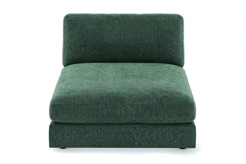 Arken 1-personers Divanmodul i Fløjl - Mørkegrøn - Møbler - Sofaer - Modulsofaer - Andre moduler til modulsofa