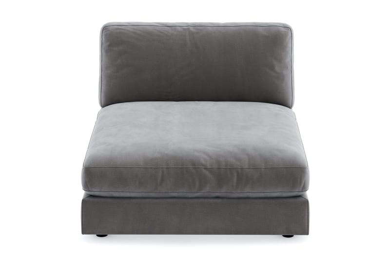 Arken 1-personers Divanmodul i Fløjl - Mørkegrå - Møbler - Sofaer - Modulsofaer - Andre moduler til modulsofa