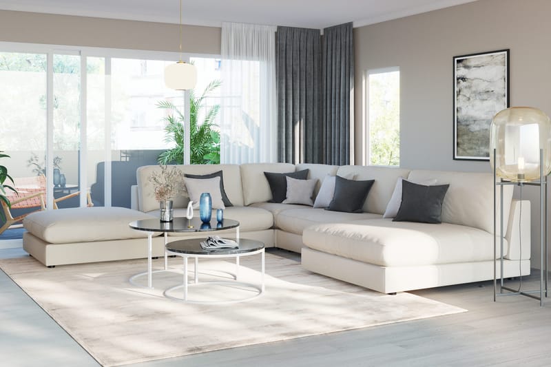 Arken 1-personers Divanmodul i Stof - Beige - Møbler - Sofaer - Modulsofaer - Andre moduler til modulsofa