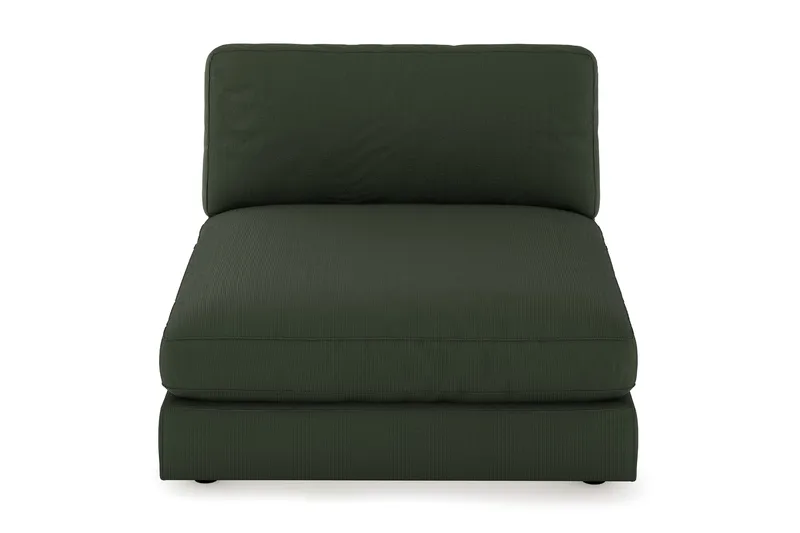 Arken 1-personers Divanmodul i Manchester - Mørkegrøn - Møbler - Sofaer - Modulsofaer - Andre moduler til modulsofa