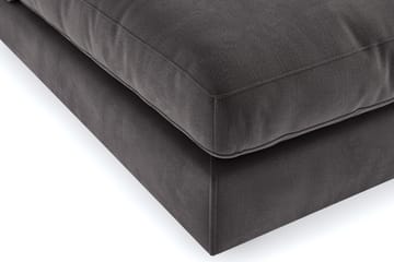 Arken 2-personers Chaiselongmodul i Fløjl - Mørkegrå - Møbler - Sofaer - Modulsofaer - Andre moduler til modulsofa