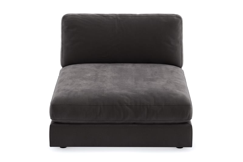 Arken 2-personers Chaiselongmodul i Fløjl - Mørkegrå - Møbler - Sofaer - Modulsofaer - Andre moduler til modulsofa