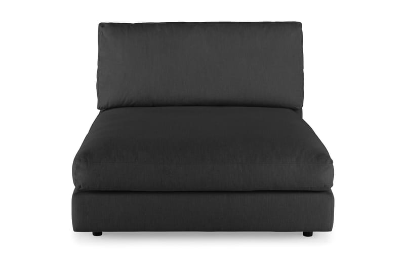Arken 2-personers Chaiselongmodul i Stof - Sort - Møbler - Sofaer - Modulsofaer - Andre moduler til modulsofa