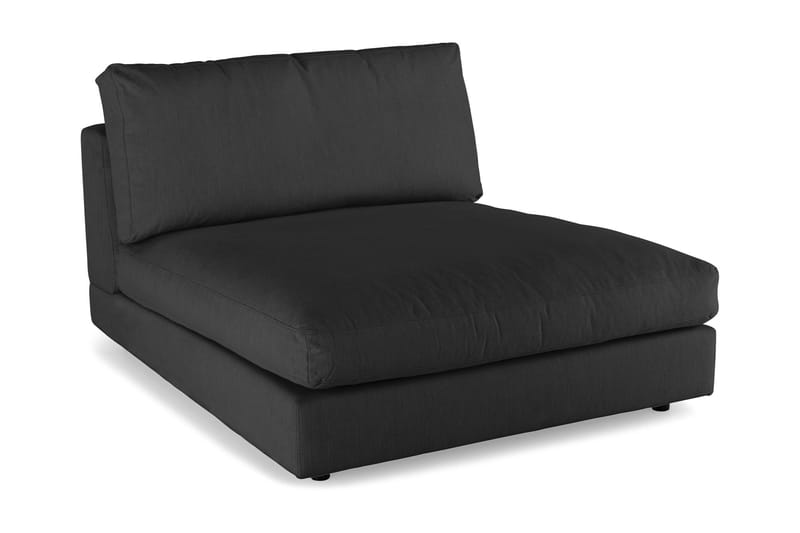 Arken 2-personers Chaiselongmodul i Stof - Sort - Møbler - Sofaer - Modulsofaer - Andre moduler til modulsofa