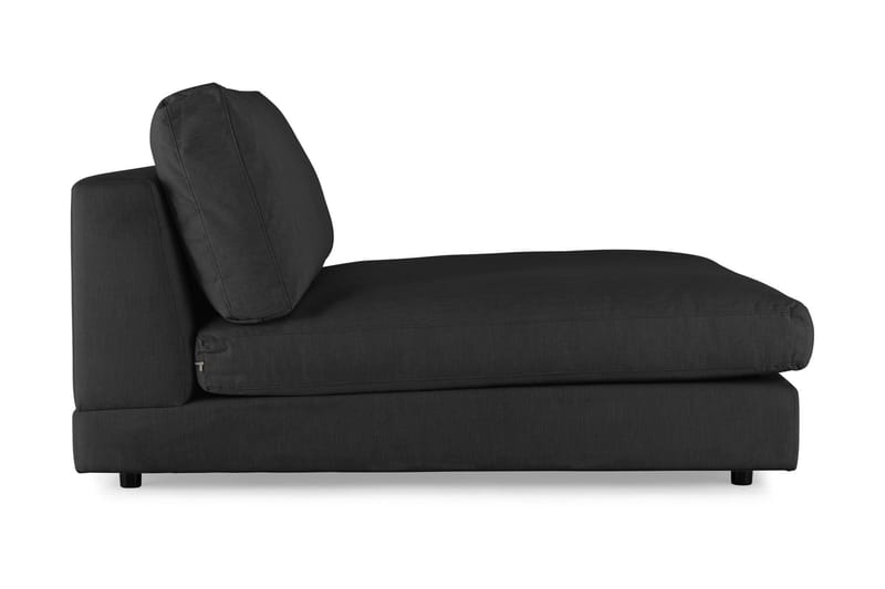 Arken 2-personers Chaiselongmodul i Stof - Sort - Møbler - Sofaer - Modulsofaer - Andre moduler til modulsofa