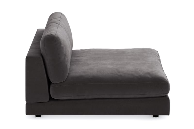 Arken Chaiselong Velour - Mørkegrå - Møbler - Sofaer - Modulsofaer - Andre moduler til modulsofa