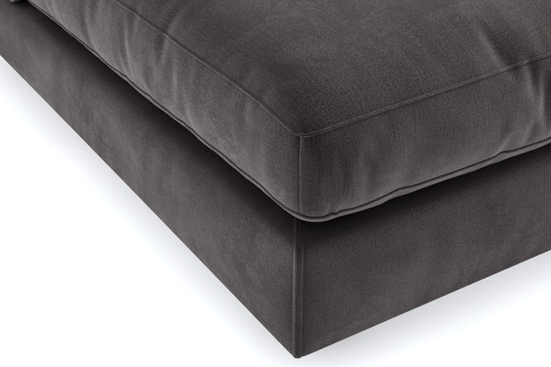 Arken Chaiselong Velour - Mørkegrå - Møbler - Sofaer - Modulsofaer - Andre moduler til modulsofa