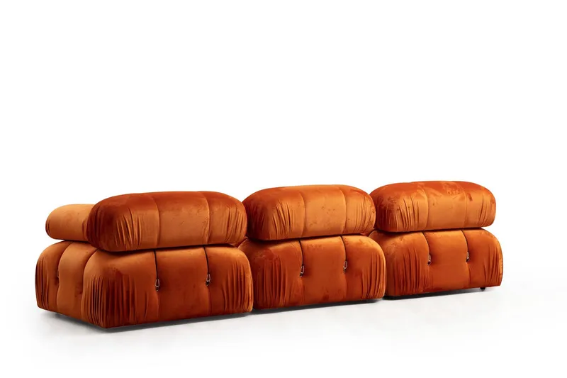 Belgin Højremodul 95 cm - Orange - Møbler - Sofaer - Modulsofaer - Andre moduler til modulsofa