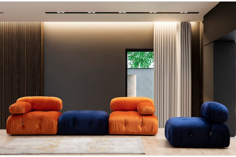 Belgin Højremodul 95 cm - Orange - Møbler - Sofaer - Modulsofaer - Andre moduler til modulsofa