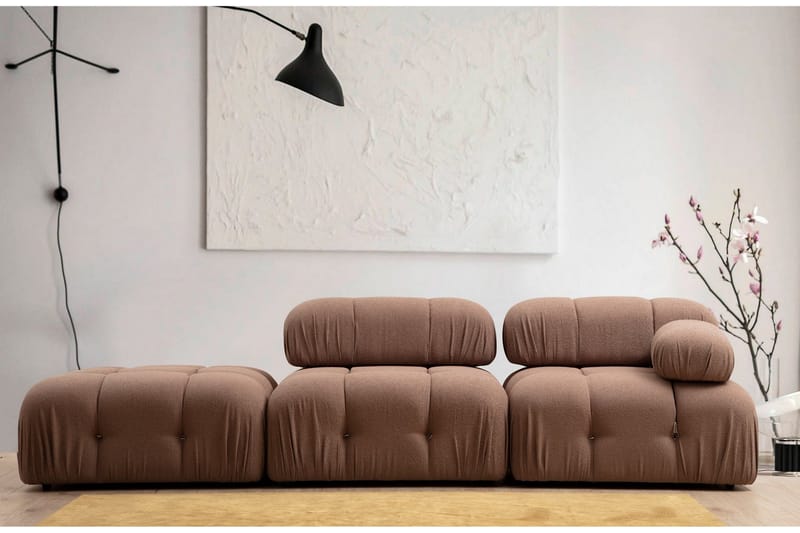 Belgin Venstremodul 95 cm - Brun - Møbler - Sofaer - Modulsofaer - Andre moduler til modulsofa