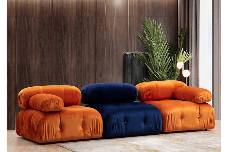 Belgin Venstremodul 95 cm - Orange - Møbler - Sofaer - Modulsofaer - Andre moduler til modulsofa