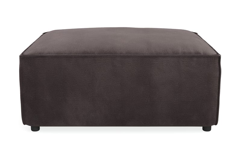 Cubo 1-personers Rektangulær Fodskammelmodul i Fløjl 80 cm bred - Mørkegrå - Møbler - Sofaer - Modulsofaer - Andre moduler til modulsofa