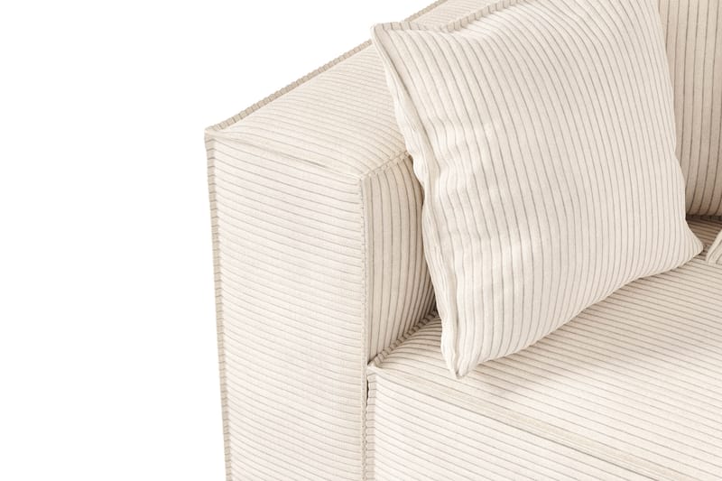 Cubo 1-personers Venstremodul i Manchester 108 cm bred - Beige - Møbler - Sofaer - Modulsofaer - Andre moduler til modulsofa