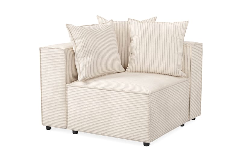 Cubo 1-personers Venstremodul i Manchester 108 cm bred - Beige - Møbler - Sofaer - Modulsofaer - Andre moduler til modulsofa