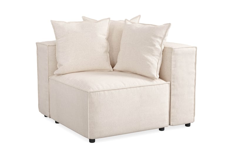 Cubo 1-personers Højremodul i Stof 108 cm bred - Beige - Møbler - Sofaer - Modulsofaer - Andre moduler til modulsofa
