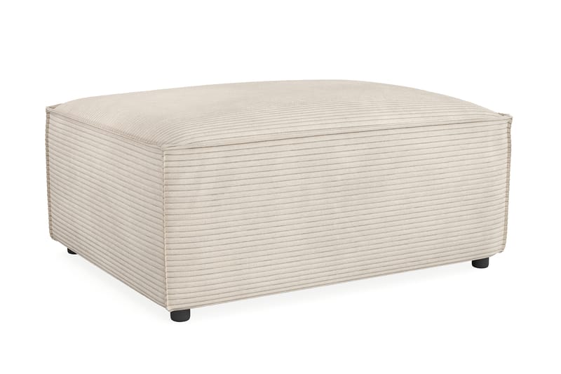 Cubo 1-personers Rektangulær Fodskammelmodul i Manchester 80 cm bred - Beige - Møbler - Sofaer - Modulsofaer - Andre moduler til modulsofa