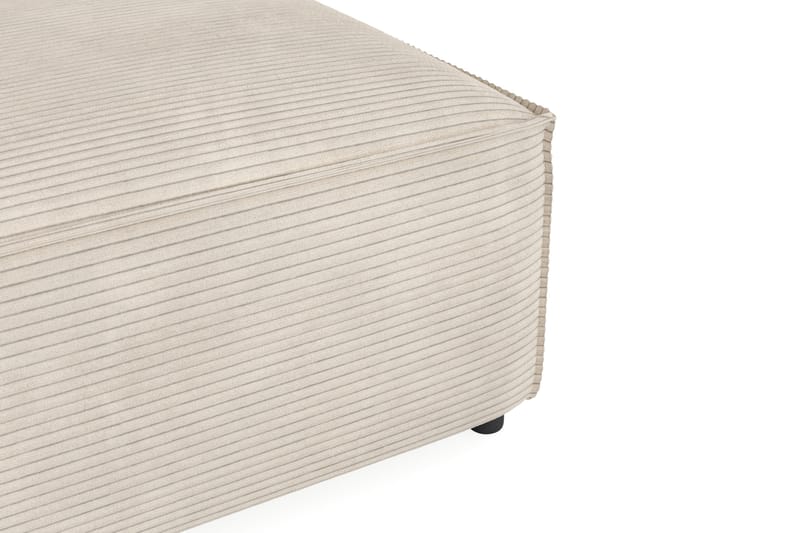 Cubo 1-personers Rektangulær Fodskammelmodul i Manchester 80 cm bred - Beige - Møbler - Sofaer - Modulsofaer - Andre moduler til modulsofa