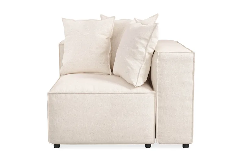 Cubo 1-personers Højremodul i Stof 108 cm bred - Beige - Møbler - Sofaer - Modulsofaer - Andre moduler til modulsofa