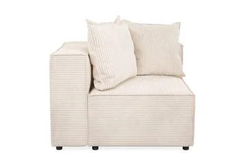Cubo 1-personers Højremodul i Manchester 108 cm bred - Beige - Møbler - Sofaer - Modulsofaer - Andre moduler til modulsofa