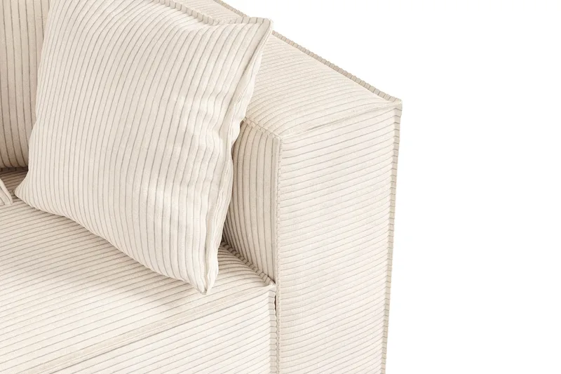 Cubo 1-personers Højremodul i Manchester 108 cm bred - Beige - Møbler - Sofaer - Modulsofaer - Andre moduler til modulsofa