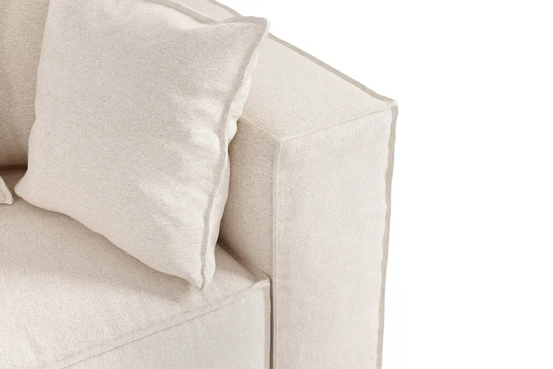 Cubo 1-personers Højremodul i Stof 108 cm bred - Beige - Møbler - Sofaer - Modulsofaer - Andre moduler til modulsofa