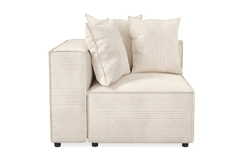 Cubo 1-personers Venstremodul i Manchester 108 cm bred - Beige - Møbler - Sofaer - Modulsofaer - Andre moduler til modulsofa