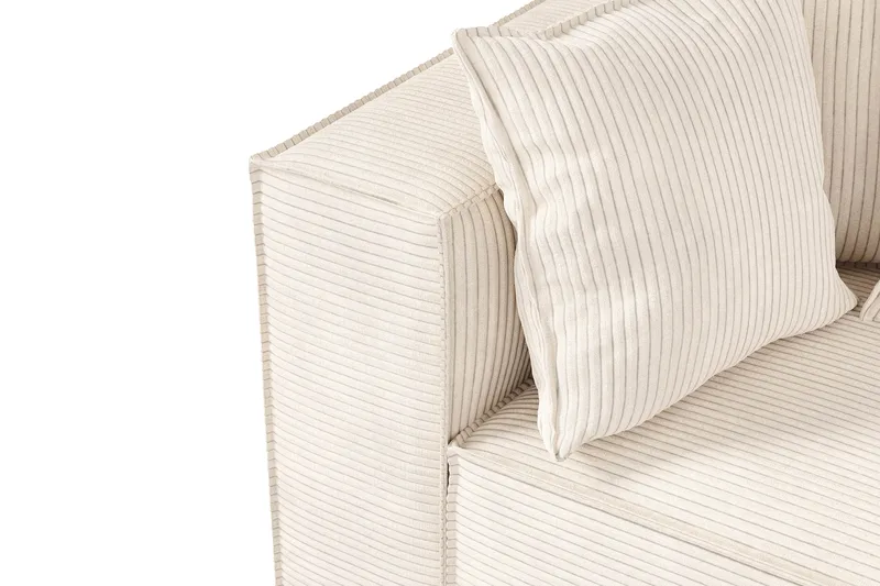 Cubo 1-personers Venstremodul i Manchester 108 cm bred - Beige - Møbler - Sofaer - Modulsofaer - Andre moduler til modulsofa