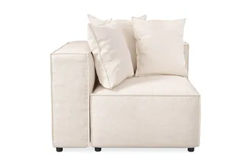 Cubo 1-personers Venstremodul i Stof 108 cm bred - Beige - Møbler - Sofaer - Modulsofaer - Andre moduler til modulsofa