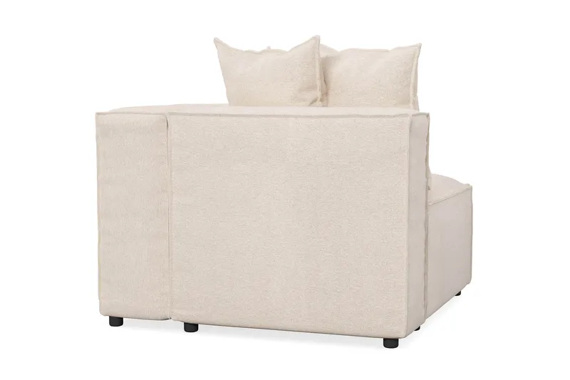 Cubo 1-personers Højremodul i Stof 108 cm bred - Beige - Møbler - Sofaer - Modulsofaer - Andre moduler til modulsofa