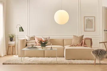 Cubo 1-personers Højremodul i Stof 108 cm bred - Beige - Møbler - Sofaer - Modulsofaer - Andre moduler til modulsofa