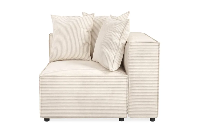Cubo 1-personers Højremodul i Manchester 108 cm bred - Beige - Møbler - Sofaer - Modulsofaer - Andre moduler til modulsofa